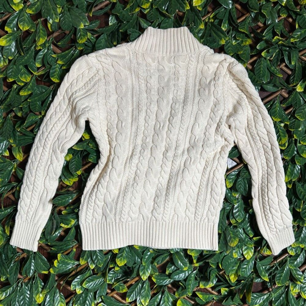 Vintage Ralph Lauren Lauren Jeans Company 100% Cotton White Sweater Size Small - Picture 5 of 7